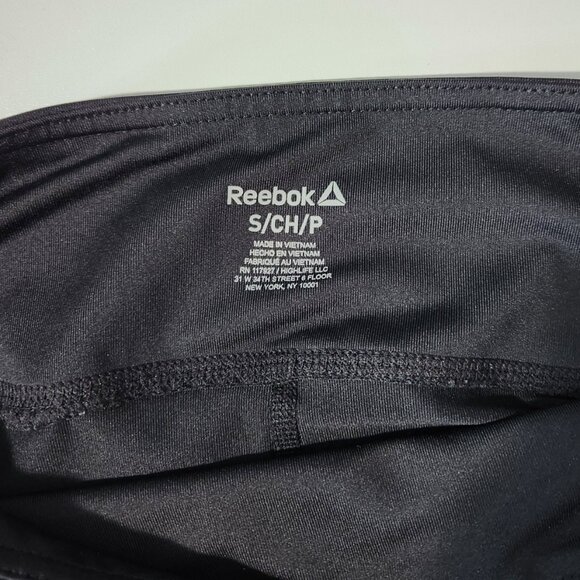 Reebok Black Mid-Rise Stretch Leggings - Size S - Picture 7 of 14